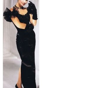 C 7095 gown, formal, after-five, cocktail, bride